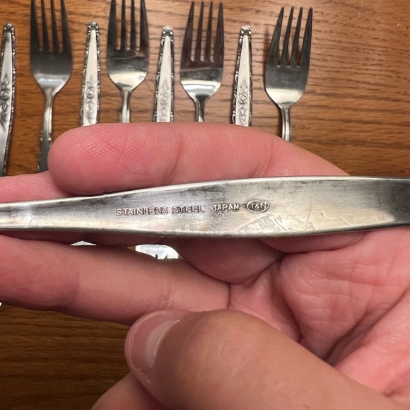 Salad Fork Lot of 10 Rose Victorian Jewelry Making/ Replacements - Picture 4 of 5